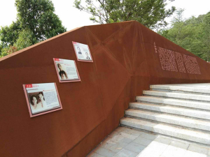 竞秀耐候钢挡土墙